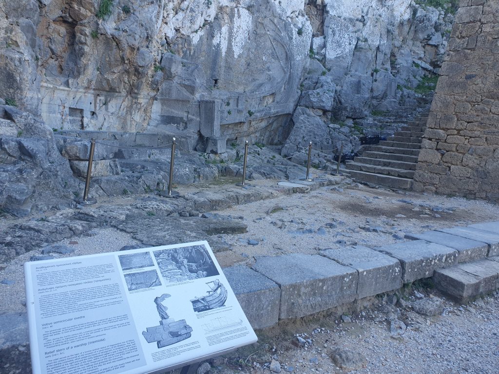 Carved Ship Lindos
