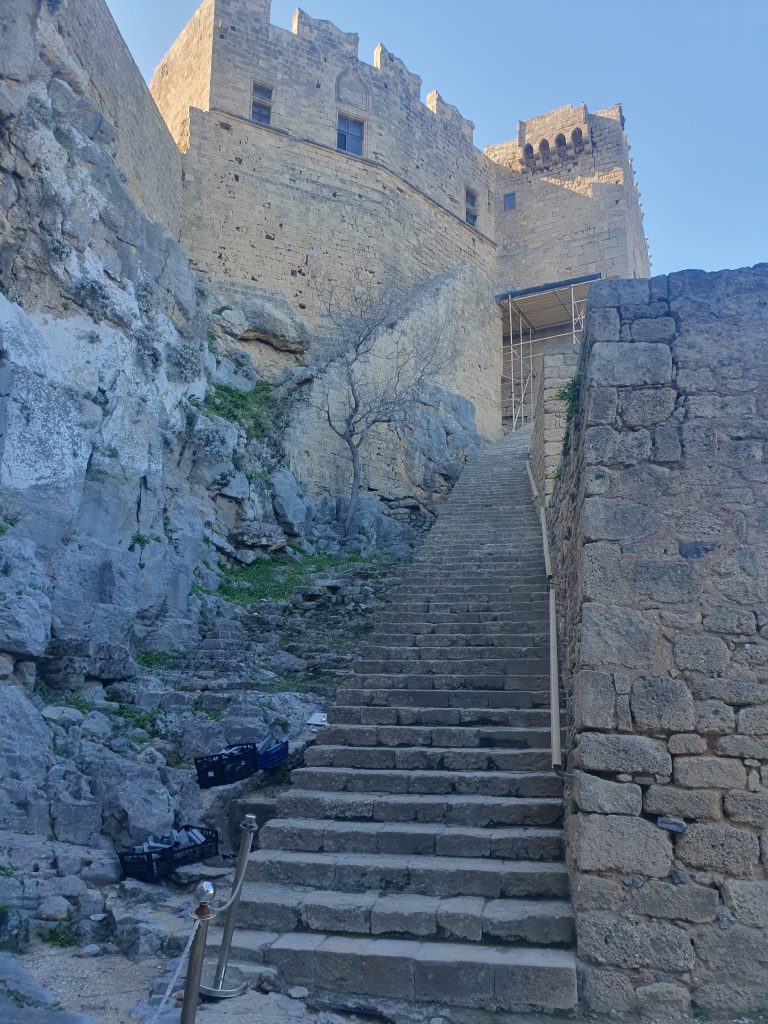Stairs to Lindos Acropolis